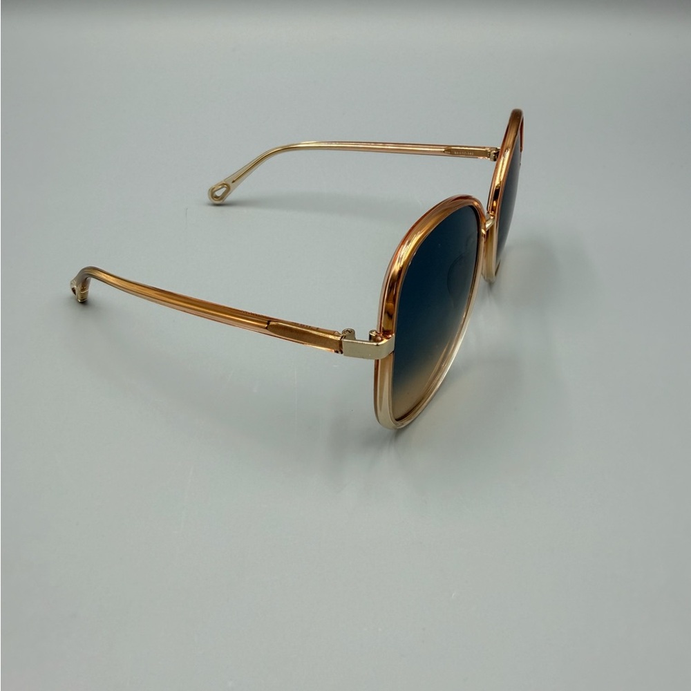 Chloe Pink/Orange Oversized Sunglasses - Picture 3 of 8